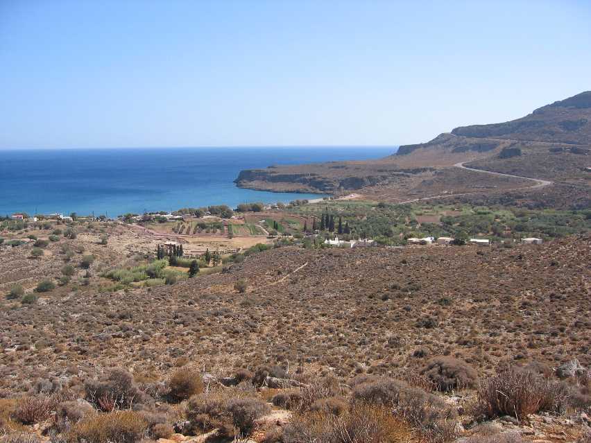 picture of old center at Kato Zakros with palace